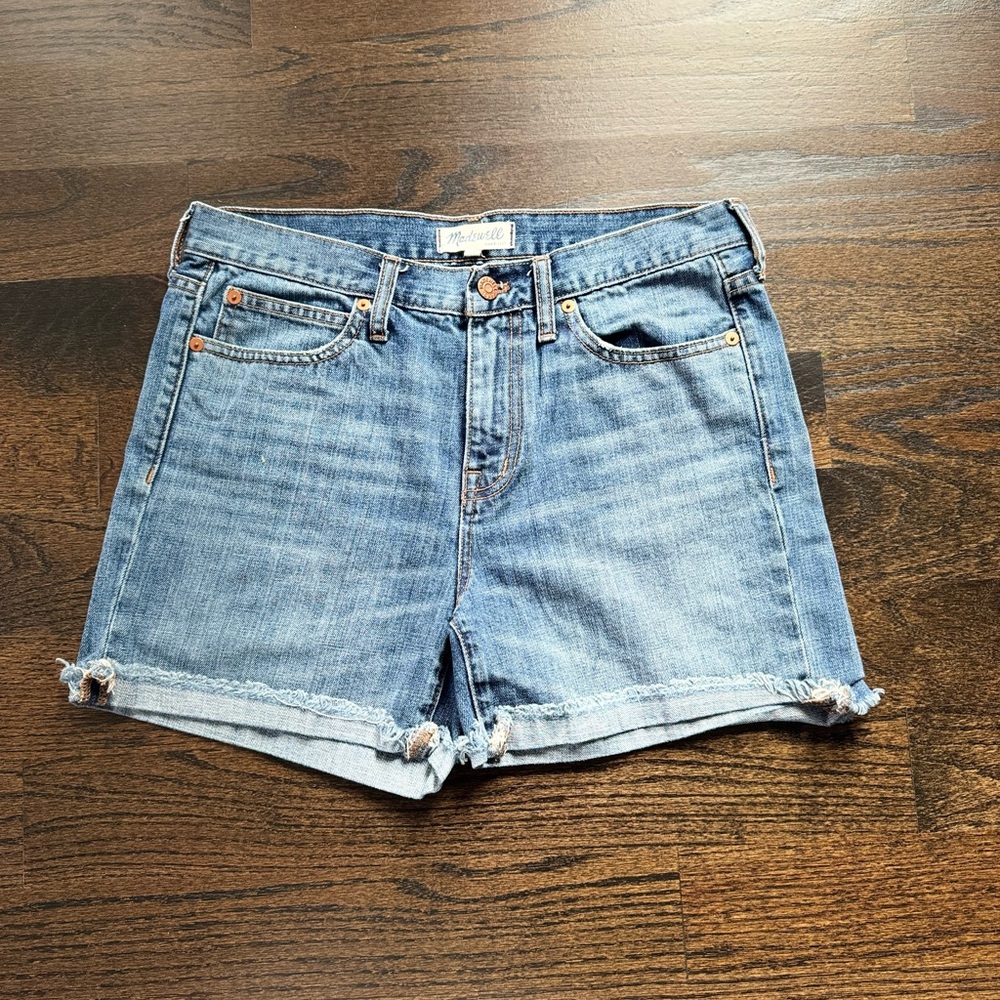Madewell Light Wash Denim Jean Shorts 26 RN77388